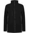 H835 Henbury Unisex Contrast Soft Shell Jacket Black / Charcoal colour image